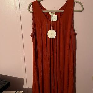 Burnt orange Umgee dress size XL